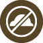 Brown circle icon for cataract service
